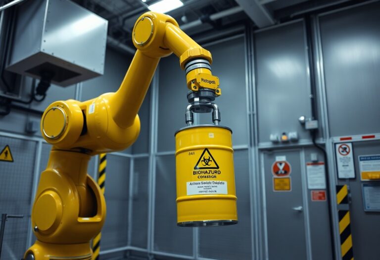 Robots in Hazardous Materials Handling – Safety Through Automation