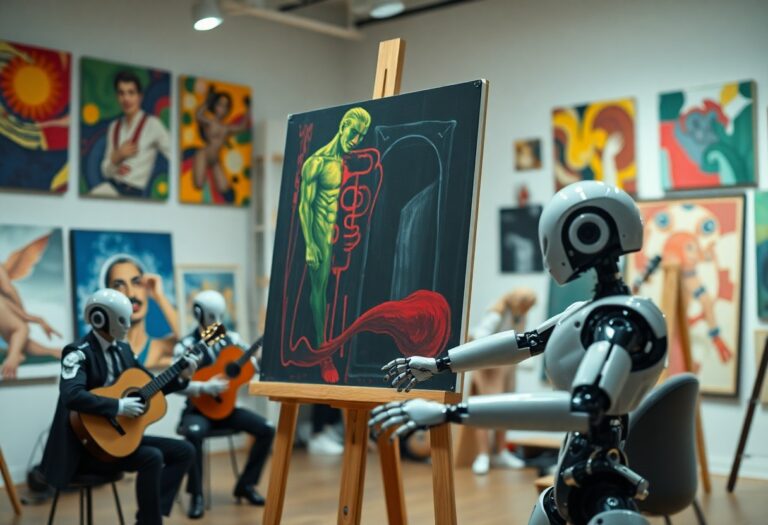 Robots in Art – Machines creating music, paintings, and dance.