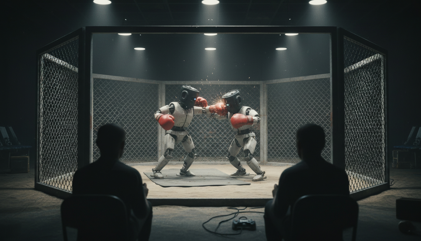 Robot Cage Fighting Is Real, and a YouTuber Flew to China to See It